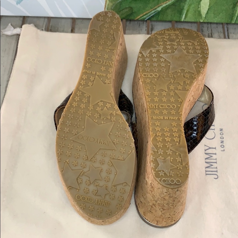 💥JIMMY CHOO CORK SANDALS👡👡 - Picture 5 of 8